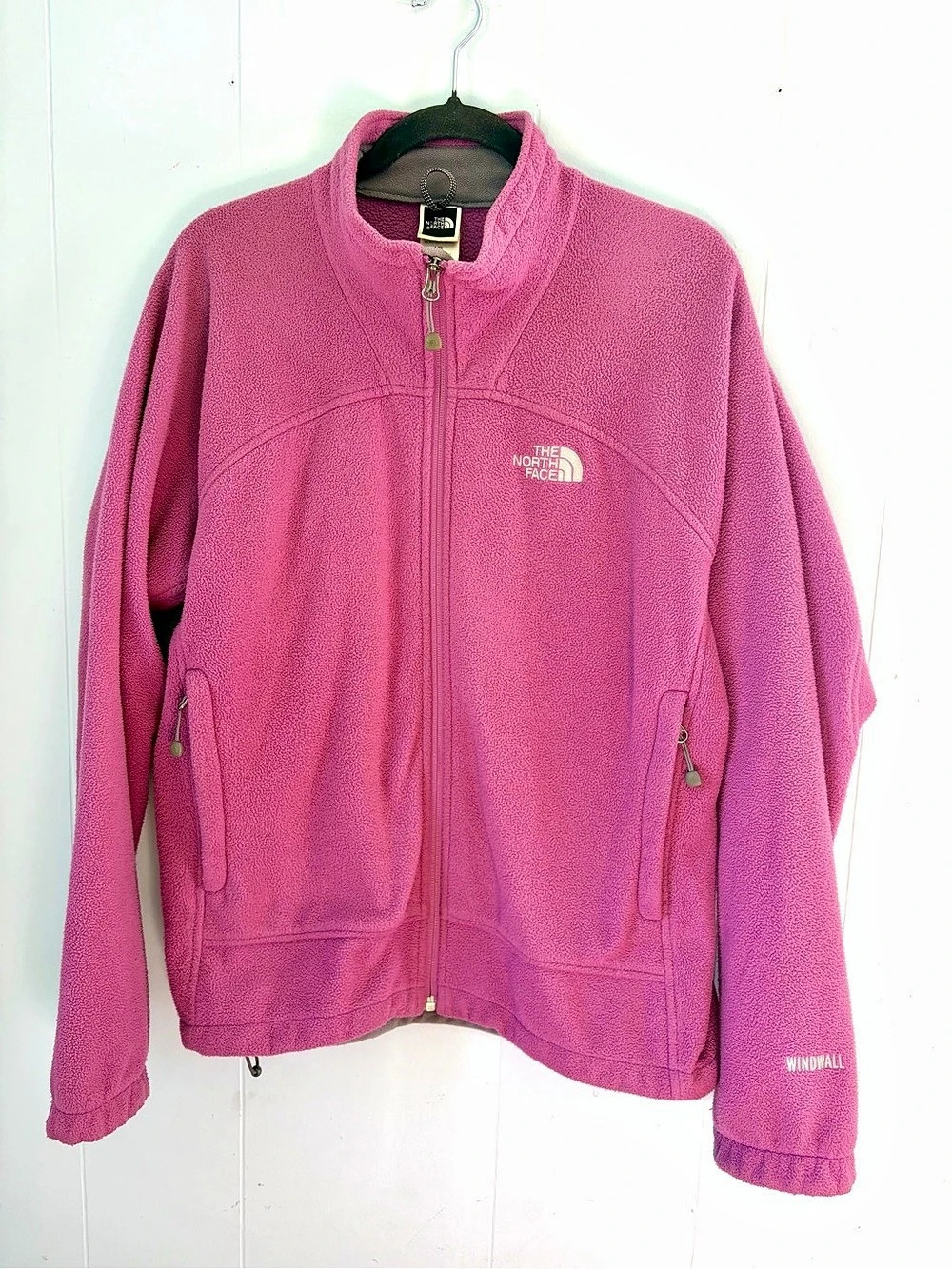 The North Face WindWall Full Zip Fleece Jacket Pink Large